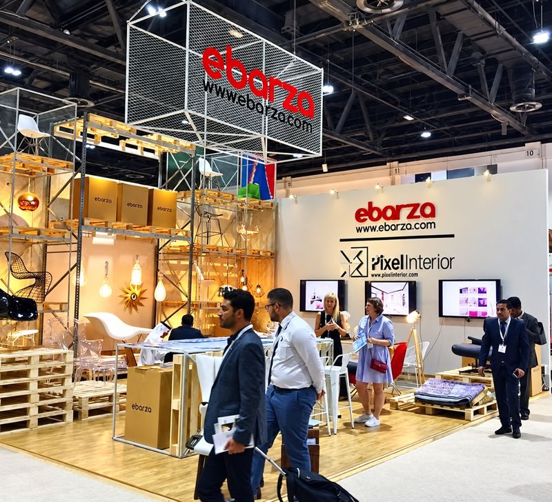 eBarza stand at INDEX Dubai, Stand Overview